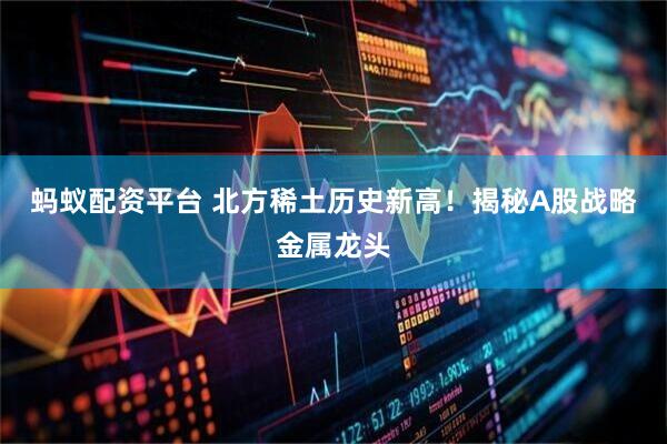 蚂蚁配资平台 北方稀土历史新高！揭秘A股战略金属龙头